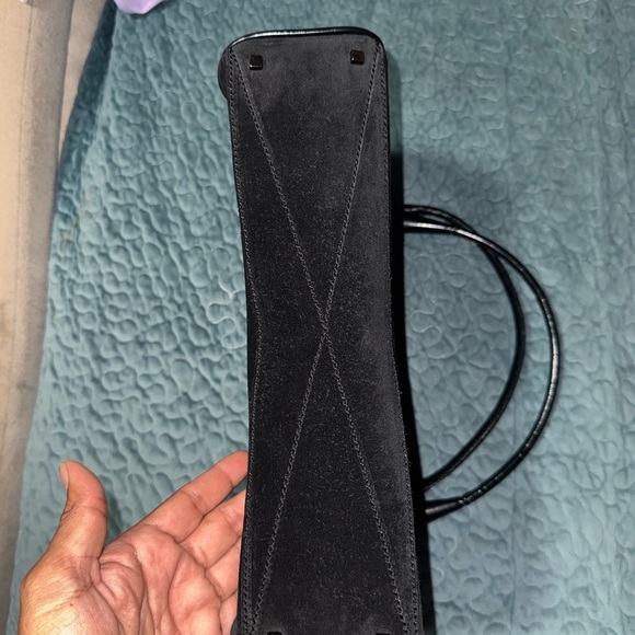 Stuart Weitzman Black and Tan Hobo Bag - Picture 7 of 12